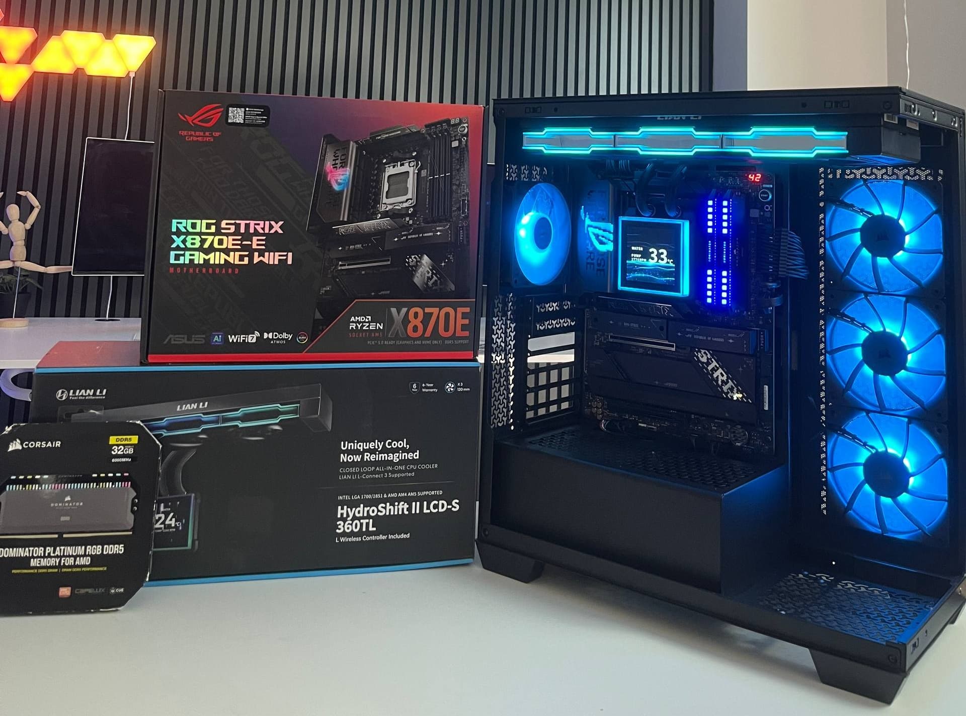 Corsair x Lian Lİ | 9800x3D / X870E-E / 32GB Ram Ekran Kartsız PC — görsel 2/9