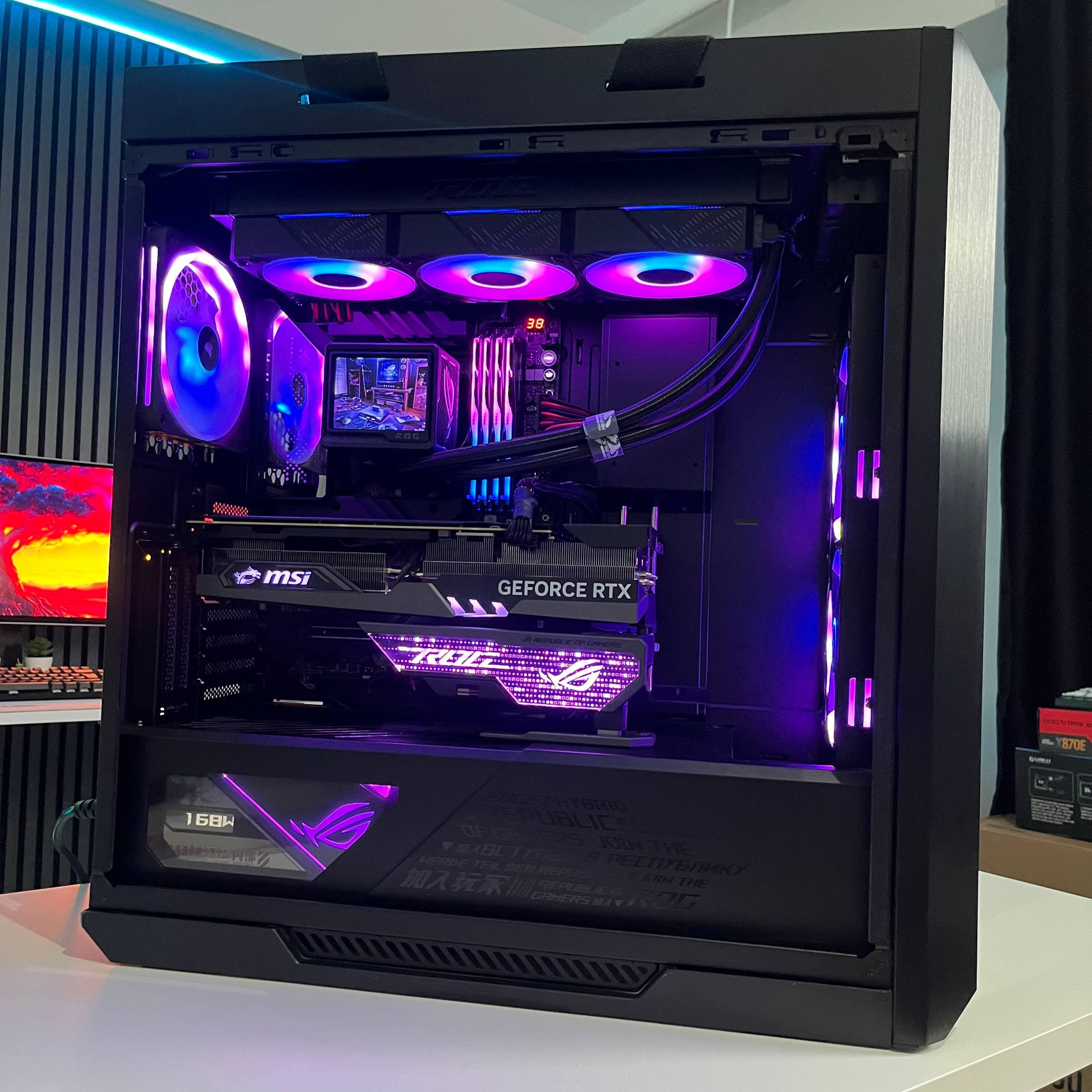 ASUS BUİLD | 9800x3D / X670E HERO / 64GB / 1 TB SSD Kartsız PC — görsel 3/8