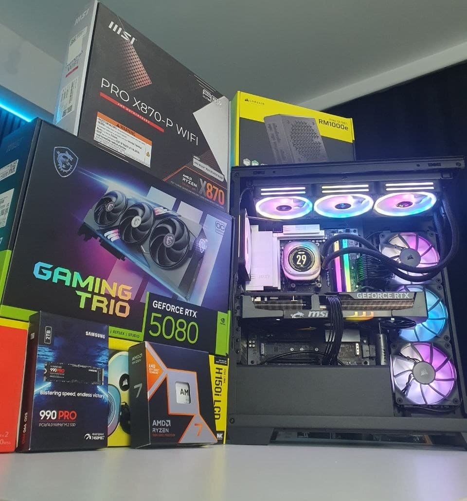 9800x3d / 32GB Ram / RTX 5080 / 2 TB M.2 Hazır PC — görsel 7/8