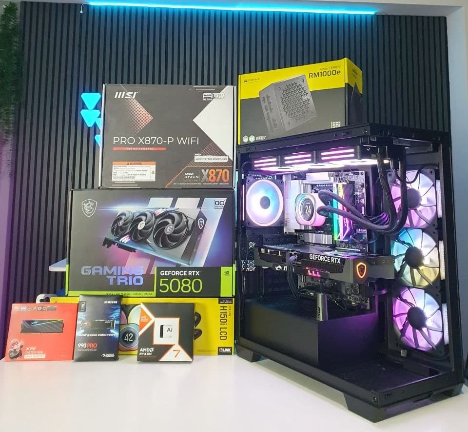 9800x3d / 32GB Ram / RTX 5080 / 2 TB M.2 Hazır PC — görsel 8/8