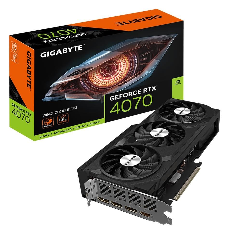 Gigabyte GeForce RTX 4070 Windforce OC 12G 12GB GDDR6X Ekran Kartı — görsel 1/1