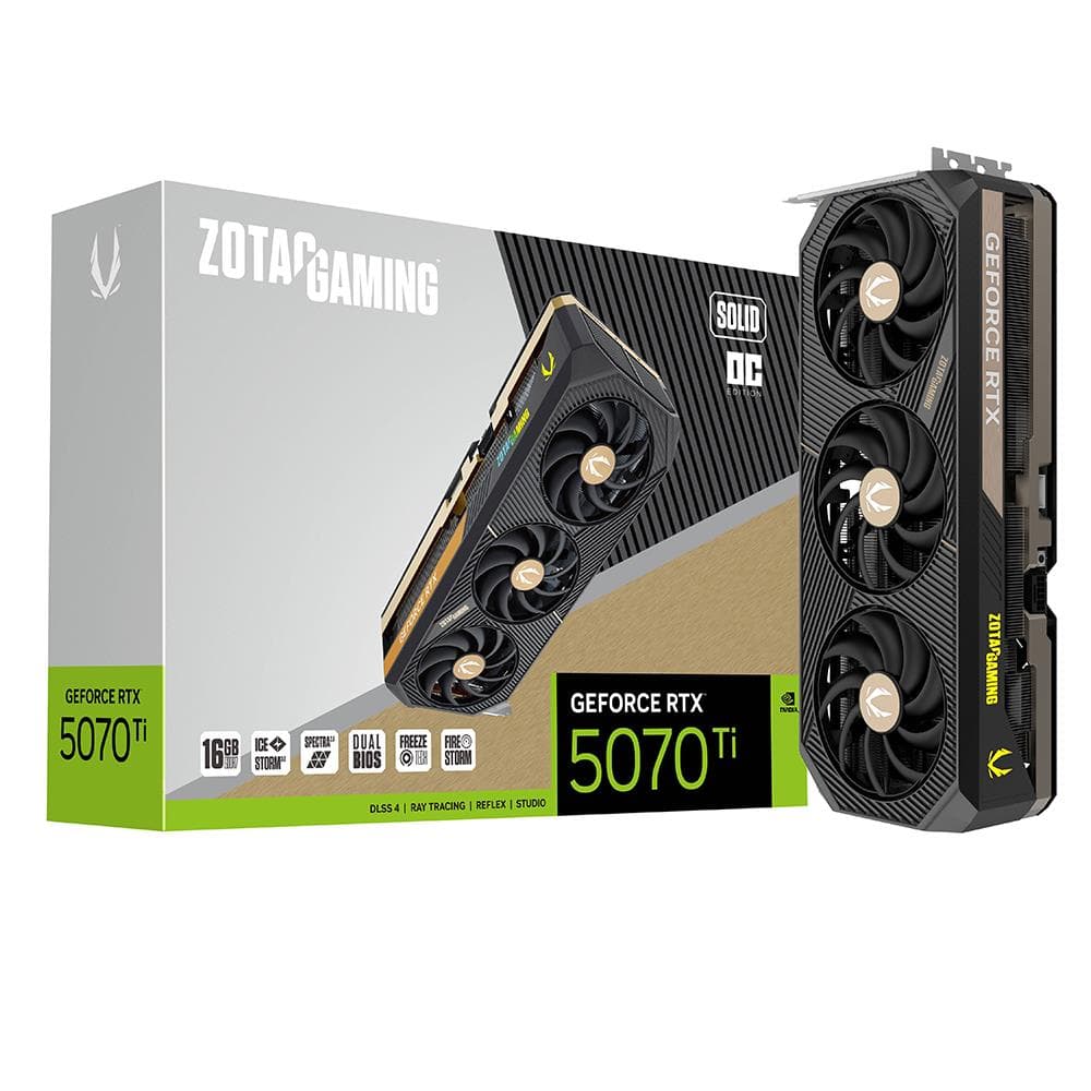 Zotac Gaming GeForce RTX 5070 Ti Solid OC 16GB GDDR7 Ekran Kartı — görsel 1/1